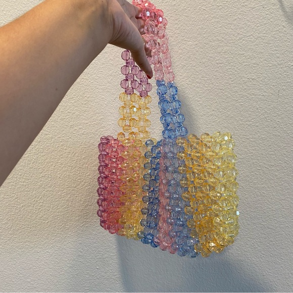 Beaded Pastel Rainbow Bag - Picture 7 of 7
